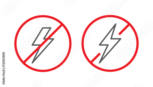 Anti static icon design, isolated on white background, vector illustration