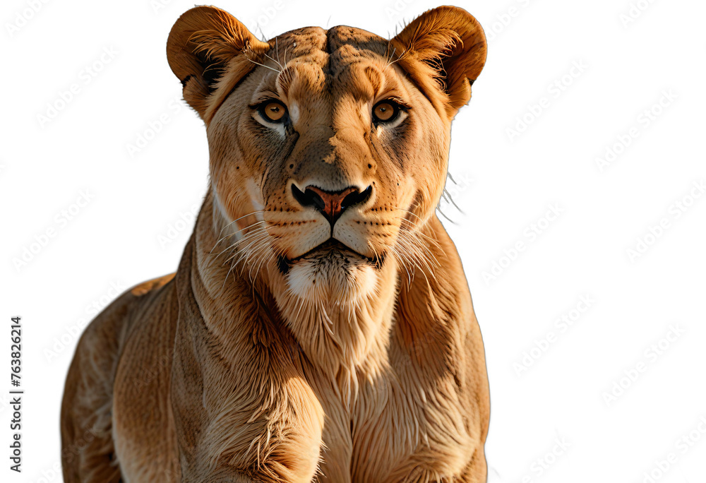 lioness isolated transparent background PNG ai generated lioness isolated transparent background PNG ai generated