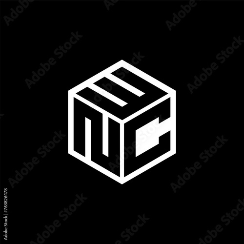 NCW letter logo design in illustration. Vector logo, calligraphy designs for logo, Poster, Invitation, etc.