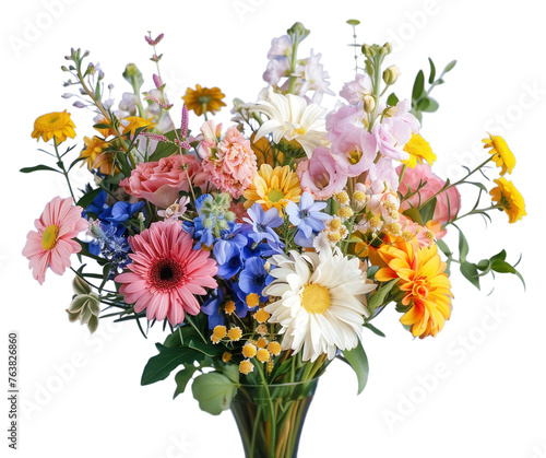 PNG Daisy flower bouquet plant with transparent background