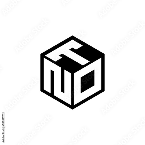 NDT letter logo design in illustration. Vector logo, calligraphy designs for logo, Poster, Invitation, etc.