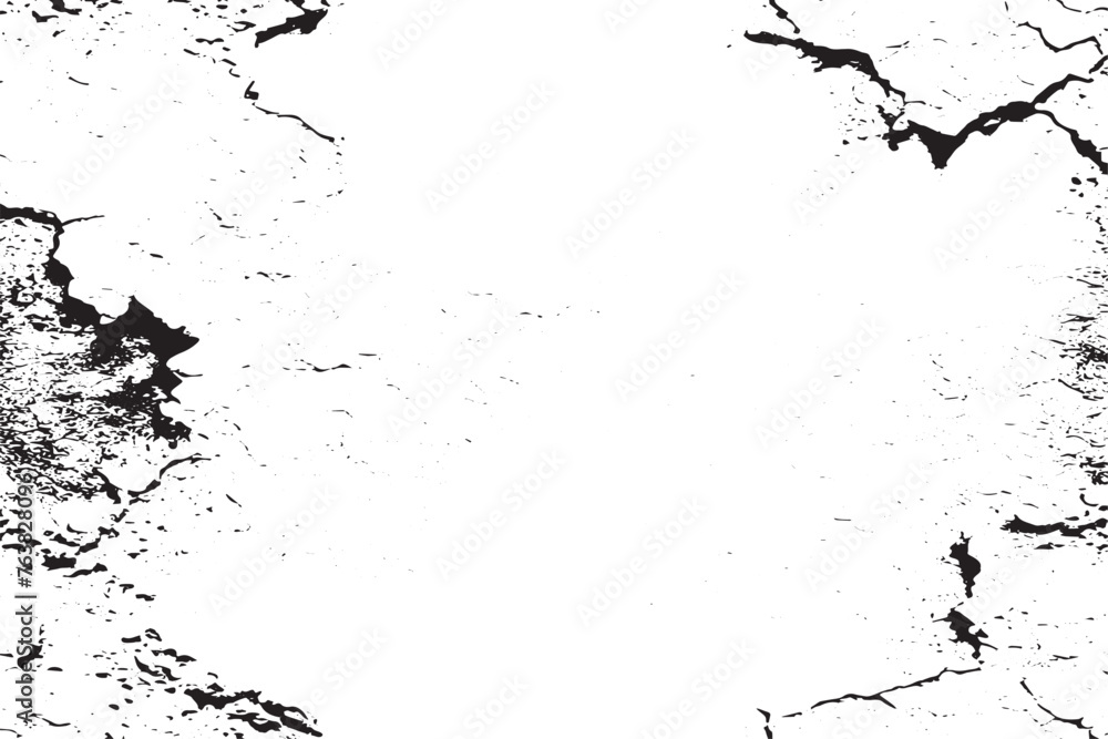 Vector Illustration Background, Black and White Texture Overlay Design