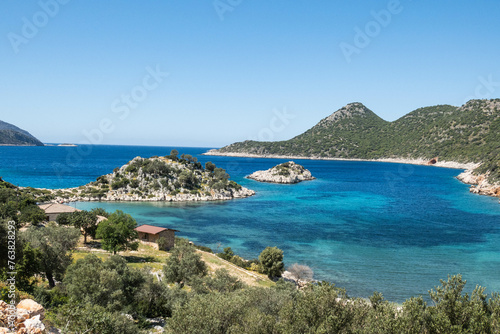 Beautiful Fakdere Mevki Bay on the Lycian Way  Kas  Turkey