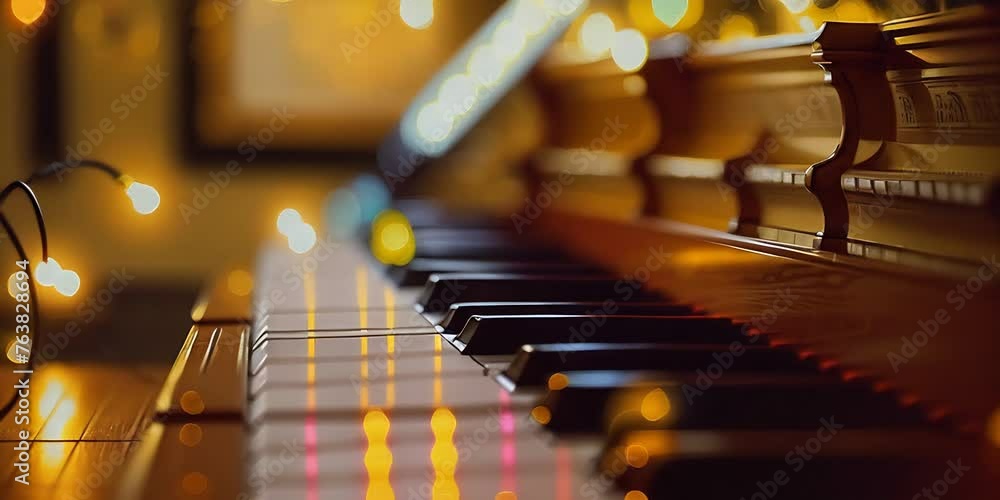 detail of keys piano music detail shot intro header banner detail of keys piano music detail shot intro header banner