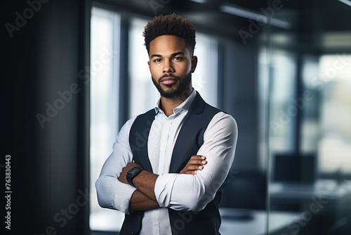 shot of a confident young man standing in his office