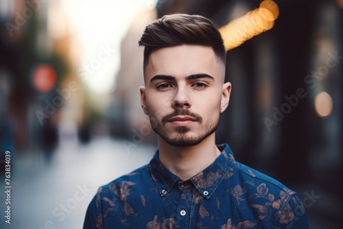 shot of a handsome young man standing outside