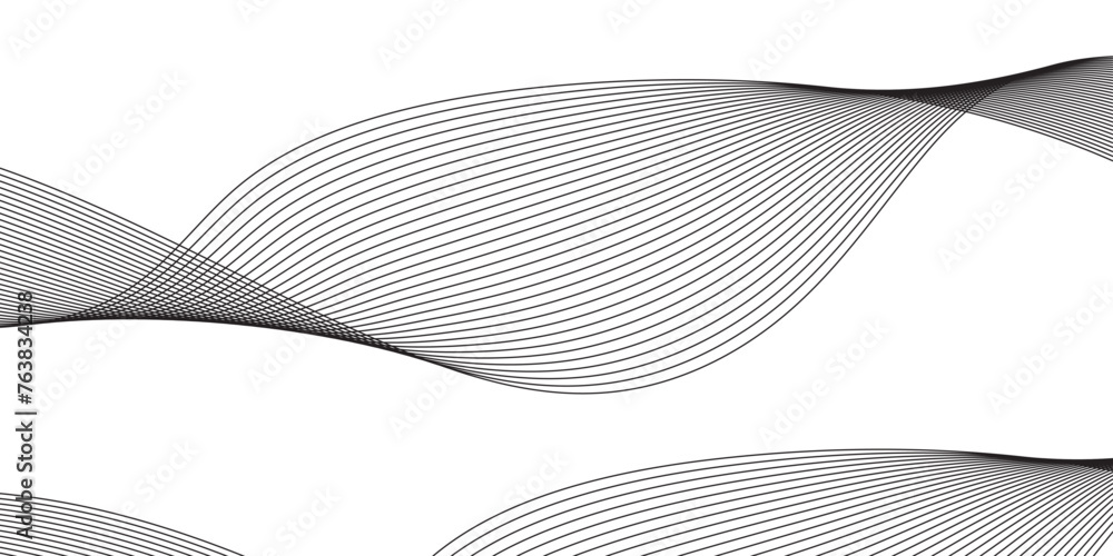 Technology abstract lines on white and black background. Undulate Grey Wave Swirl, frequency sound wave, twisted curve lines with blend effect abstract vector abstract background Technology abstract lines on white and black background. Undulate Grey Wave Swirl, frequency sound wave, twisted curve lines with blend effect abstract vector abstract background