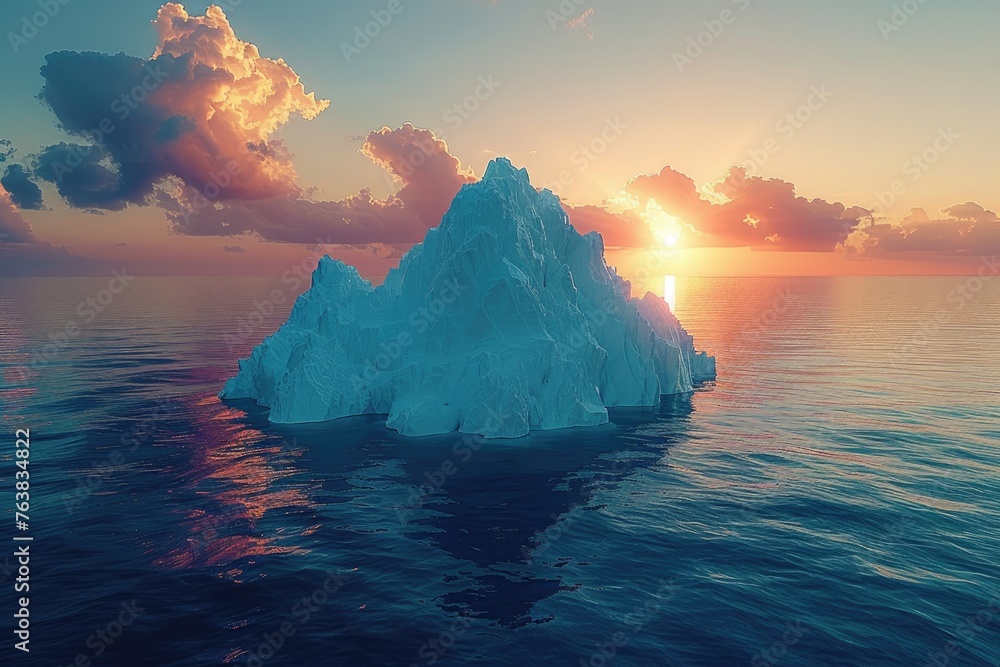 Climate change melting glaciers faster professional photography - obrazy, fototapety, plakaty 