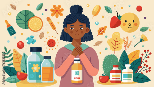 a girl with a surprised, frightened expression on his face. allergic reaction in the form of red spots on the face. seasonal allergy to pollen from flowering plants. concept is medicine, treatment
