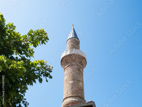 The ancient Seljuk Yivli Minaret Mosque, Kaleiçi, Antalya, Turkey photo