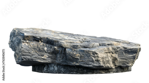 Rock Slab Podium on Transparent Background, PNG Format