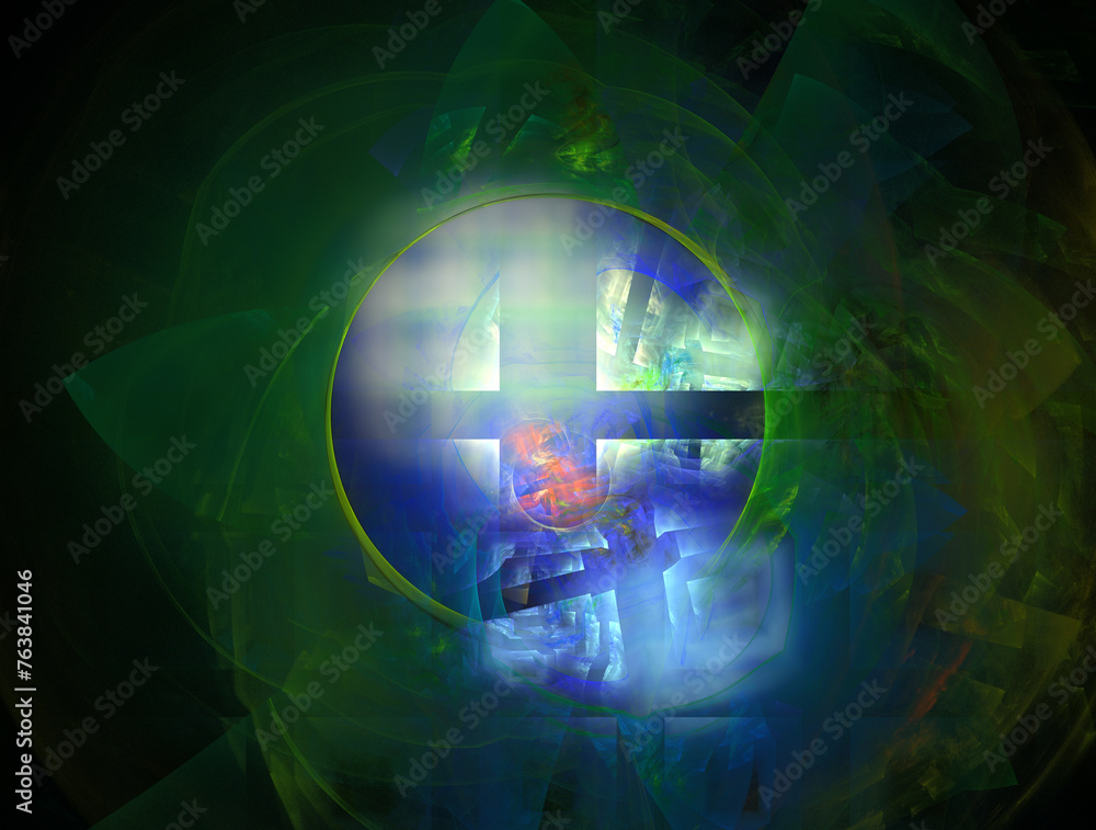 Fototapeta premium Imaginatory fractal abstract background Image