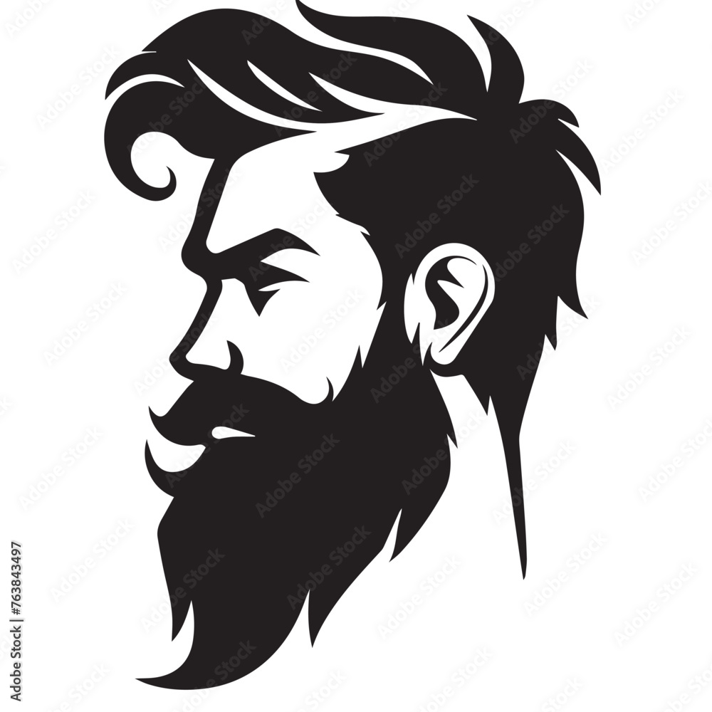Bearded Man in cartoon, doodle style . Image for t-shirt, web, mobile apps and ui. Isolated 2d vector illustration in logo, icon, sketch style, Eps 10, black and white. AI Generative Bearded Man in cartoon, doodle style . Image for t-shirt, web, mobile apps and ui. Isolated 2d vector illustration in logo, icon, sketch style, Eps 10, black and white. AI Generative