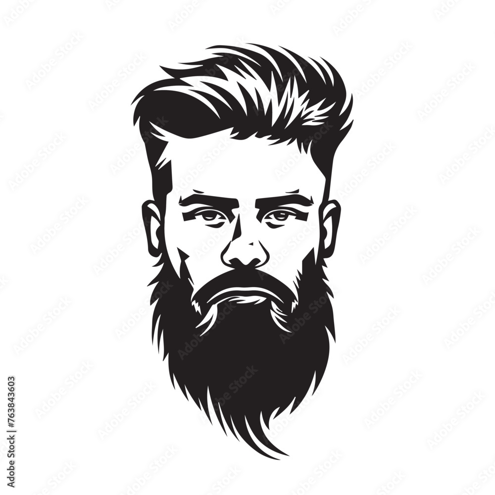 Bearded Man in cartoon, doodle style . Image for t-shirt, web, mobile apps and ui. Isolated 2d vector illustration in logo, icon, sketch style, Eps 10, black and white. AI Generative Bearded Man in cartoon, doodle style . Image for t-shirt, web, mobile apps and ui. Isolated 2d vector illustration in logo, icon, sketch style, Eps 10, black and white. AI Generative