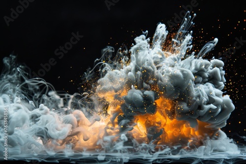 Captivating scene of a fier...