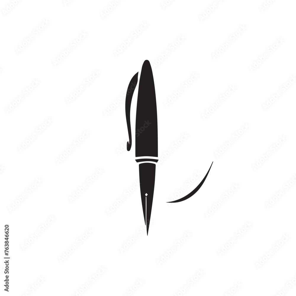 Pen in cartoon, doodle style . Image for t-shirt, web, mobile apps and ui. Isolated 2d vector illustration in logo, icon, sketch style, Eps 10, black and white. AI Generative Pen in cartoon, doodle style . Image for t-shirt, web, mobile apps and ui. Isolated 2d vector illustration in logo, icon, sketch style, Eps 10, black and white. AI Generative
