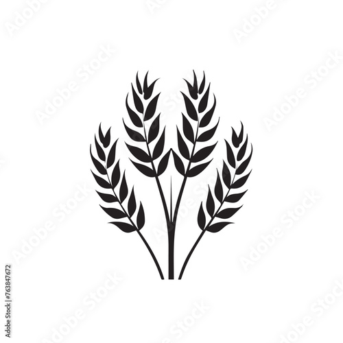 Wheat in cartoon  doodle style . Image for t-shirt  web  mobile apps and ui. Isolated 2d vector illustration in logo  icon  sketch style  Eps 10  black and white. AI Generative