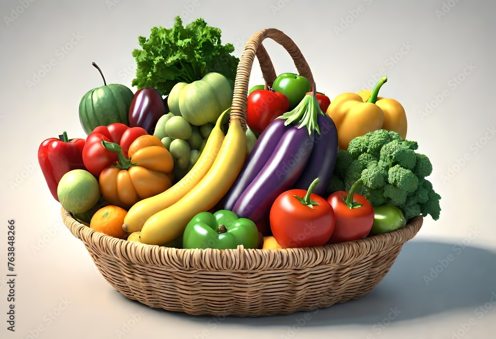 vegetables in basket