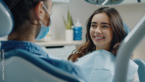 Dentistry Delight: Woman's Radiant Smile 