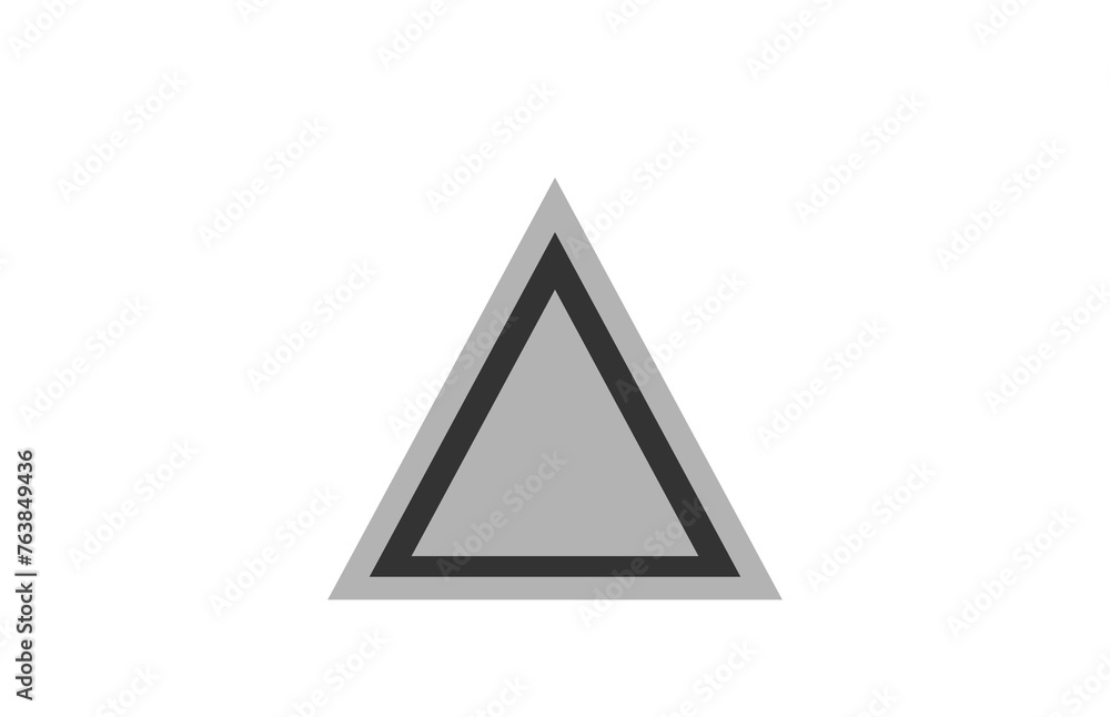 gray triangle on a white background , gray triangle on a white background ,