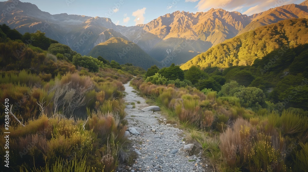 Track journey beside fiordland's natural beauty