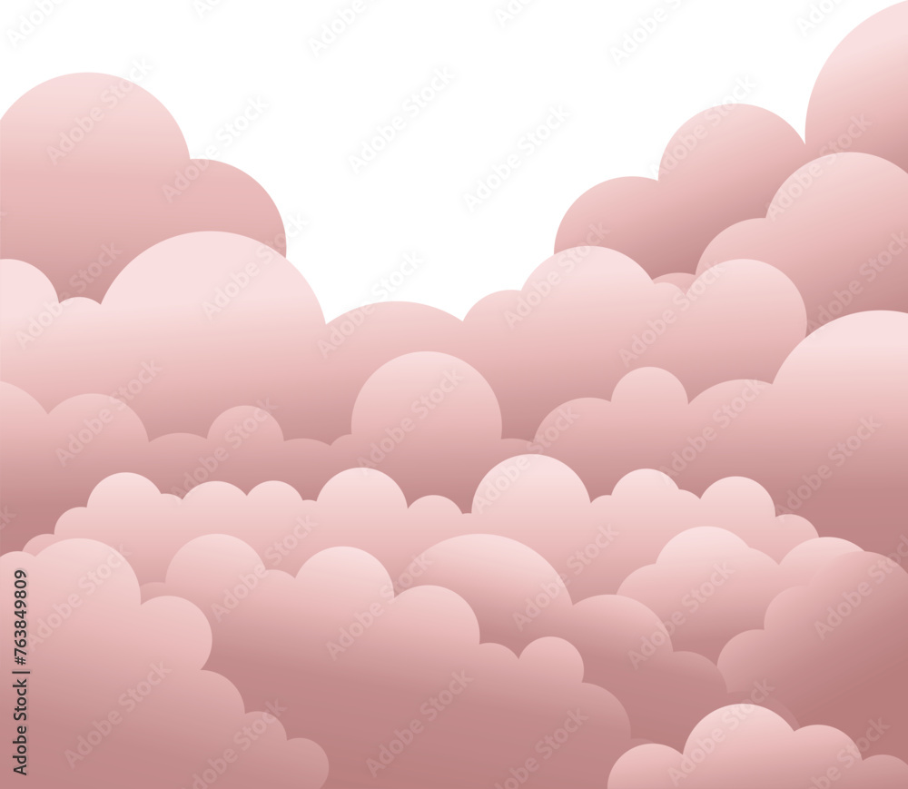 Simple Cloud With Transparent Background Abstract text box for poster, flyer, postcard, banner. Vector illustration