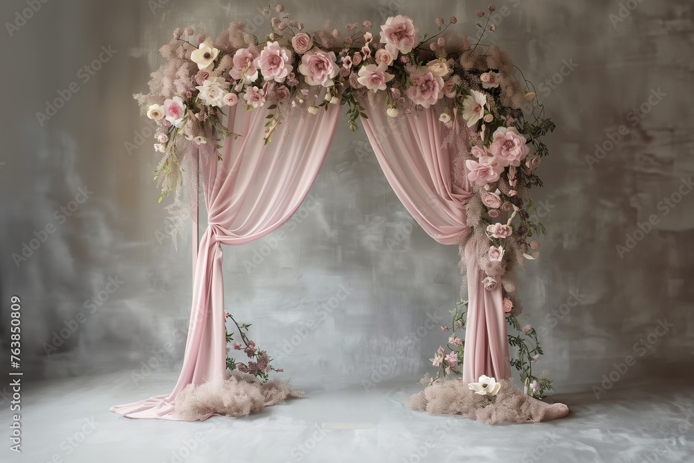 arches floraux romantiques rose pâle arches floraux romantiques rose pâle