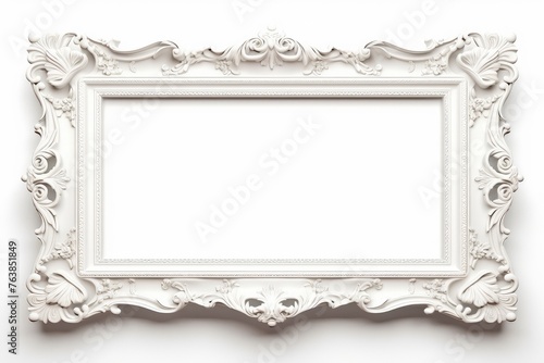 antique picture frame isolated on a transparent background