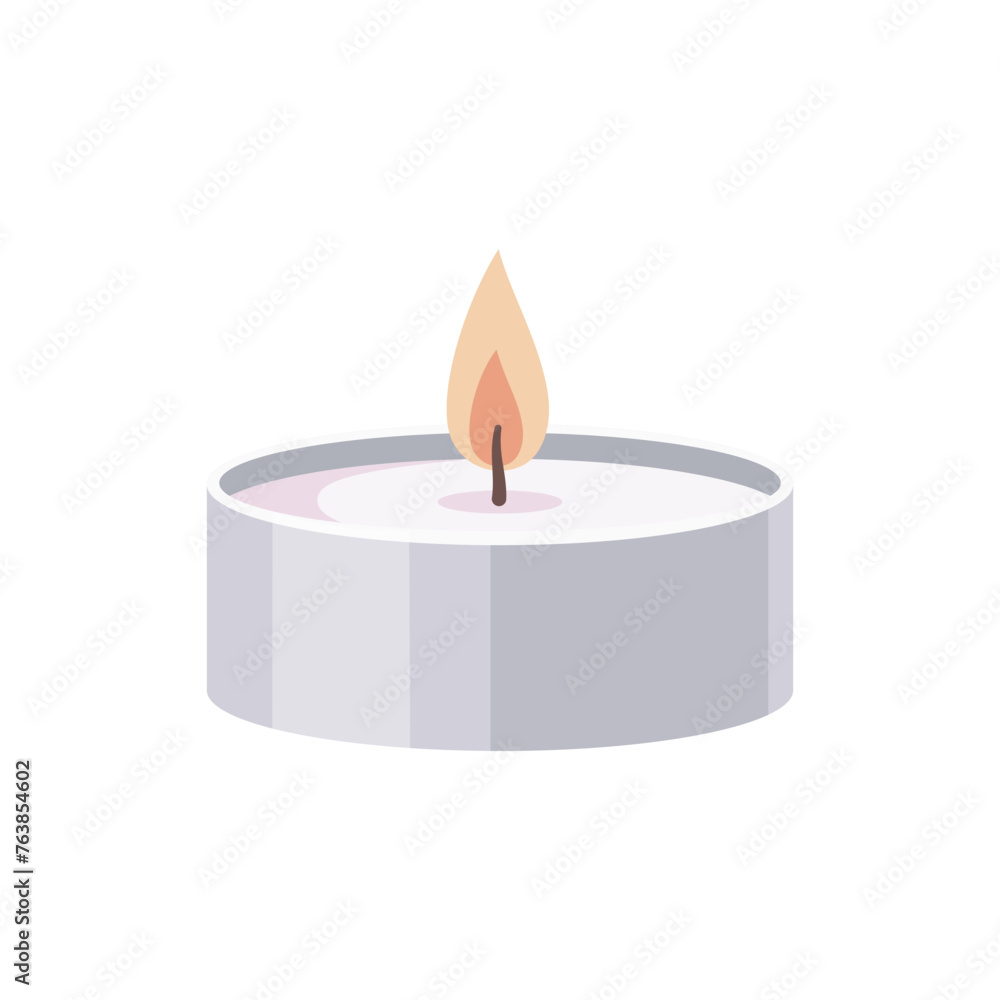 Burning Aromatherapy flat candle isolated on white background. Hand drawn Vector illustration. Interior Aroma candle icon. Hand crafted candle. Flat design Burning Aromatherapy flat candle isolated on white background. Hand drawn Vector illustration. Interior Aroma candle icon. Hand crafted candle. Flat design