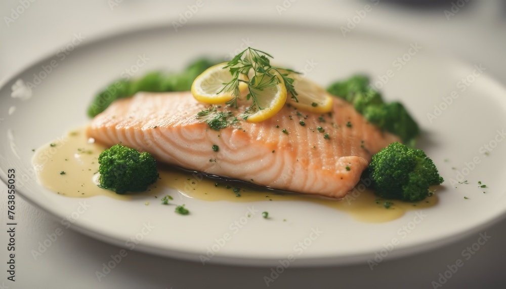 view of salmon sole meuniere with lemon. fillet of red fish. steak trout fried with butter, lemon view of salmon sole meuniere with lemon. fillet of red fish. steak trout fried with butter, lemon