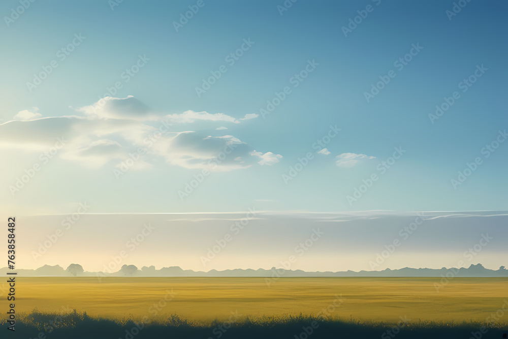 sunrise over the field, generative ai sunrise over the field, generative ai