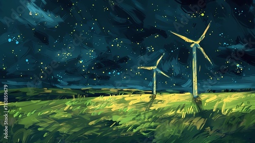 wind generators, electricity, eco-friendly fuel © Nikita