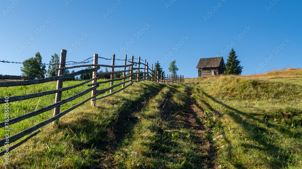Old Farm in the carpathians of Romania