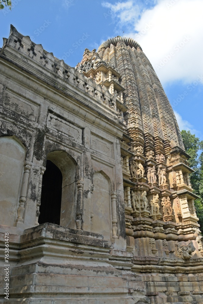  Intricate Architecture of Ancient Temple  Adinath temple, Khajuraho, Madhya Pradesh, India