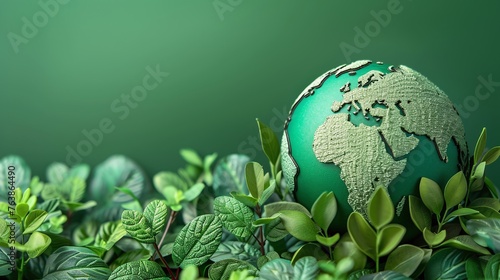 government collaboration with green globe for renewable and sustainable resources on world earth day