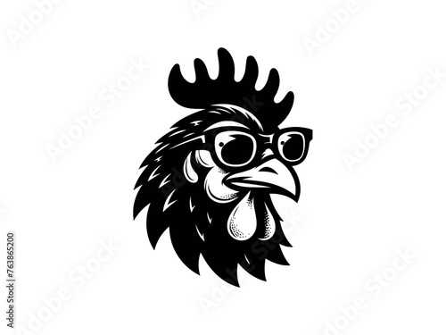 Feathered Charm: Chicken Farm Animal Vector Illustration