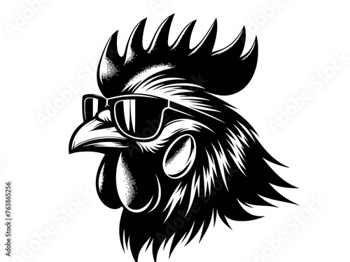 Feathered Charm: Chicken Farm Animal Vector Illustration