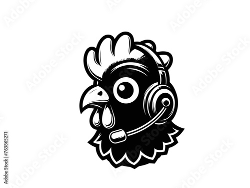 Feathered Charm: Chicken Farm Animal Vector Illustration