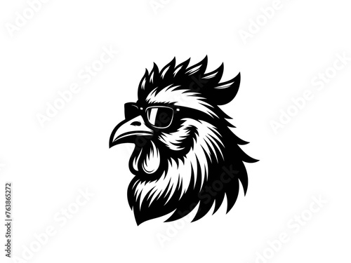 Feathered Charm: Chicken Farm Animal Vector Illustration