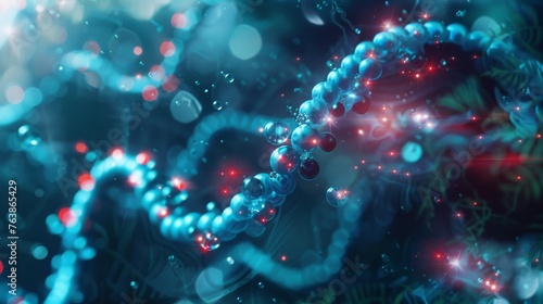 DNA molecule. medical background