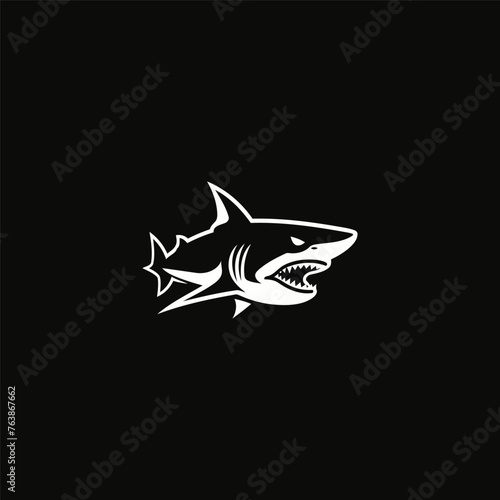 Shark logo design icon vector template