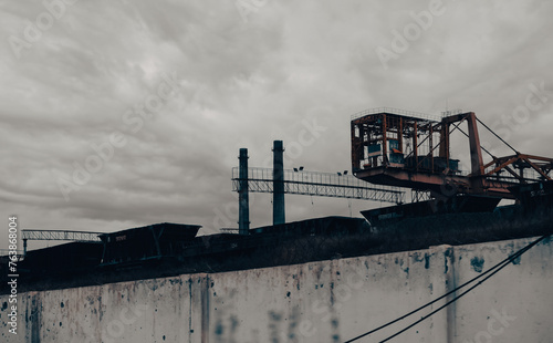 destroyed buildings of the workshop of the Azovstal plant in Mariupol Ukraine photo