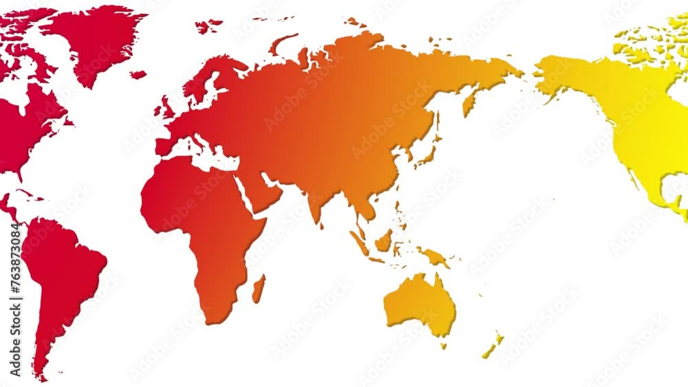 horizontally scrolling world map with ever changing rainbow colors horizontally scrolling world map with ever changing rainbow colors