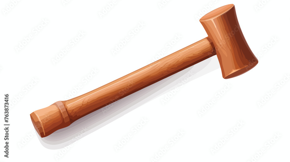 Hand hammer icon on white background flat vector 