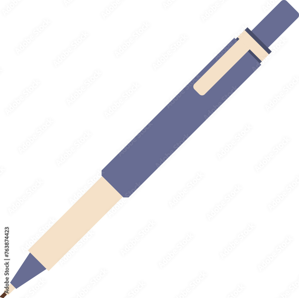 Naklejka premium Pen icon. Writing tool. Office stationery symbol