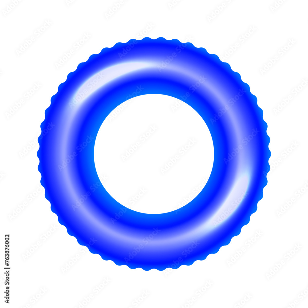 Vector blue float isolated on white background Vector blue float isolated on white background