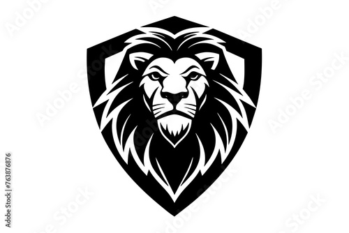 Fototapeta Naklejka Na Ścianę i Meble -  lion logo  silhouette  vector and illustration