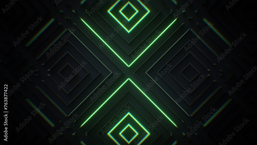 A background pattern of neon strip lights. A background pattern of neon strip lights.