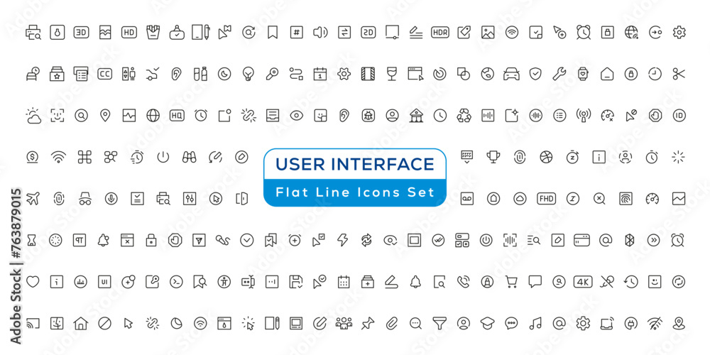 Mega set of ui ux icons, user interface icon set collection Mega set of ui ux icons, user interface icon set collection