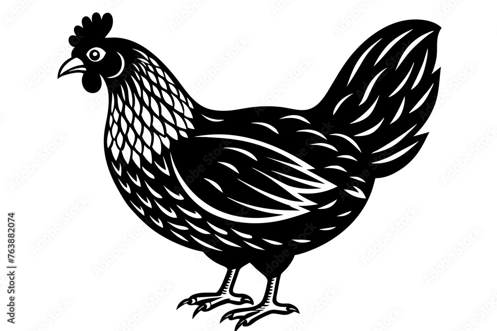 chicken silhouette vector and illustration chicken silhouette vector and illustration